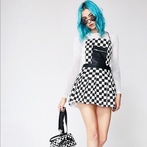 Check Up On It Overall Dress